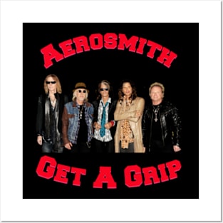 Aerosmith Get A grip Tshirt Red Posters and Art